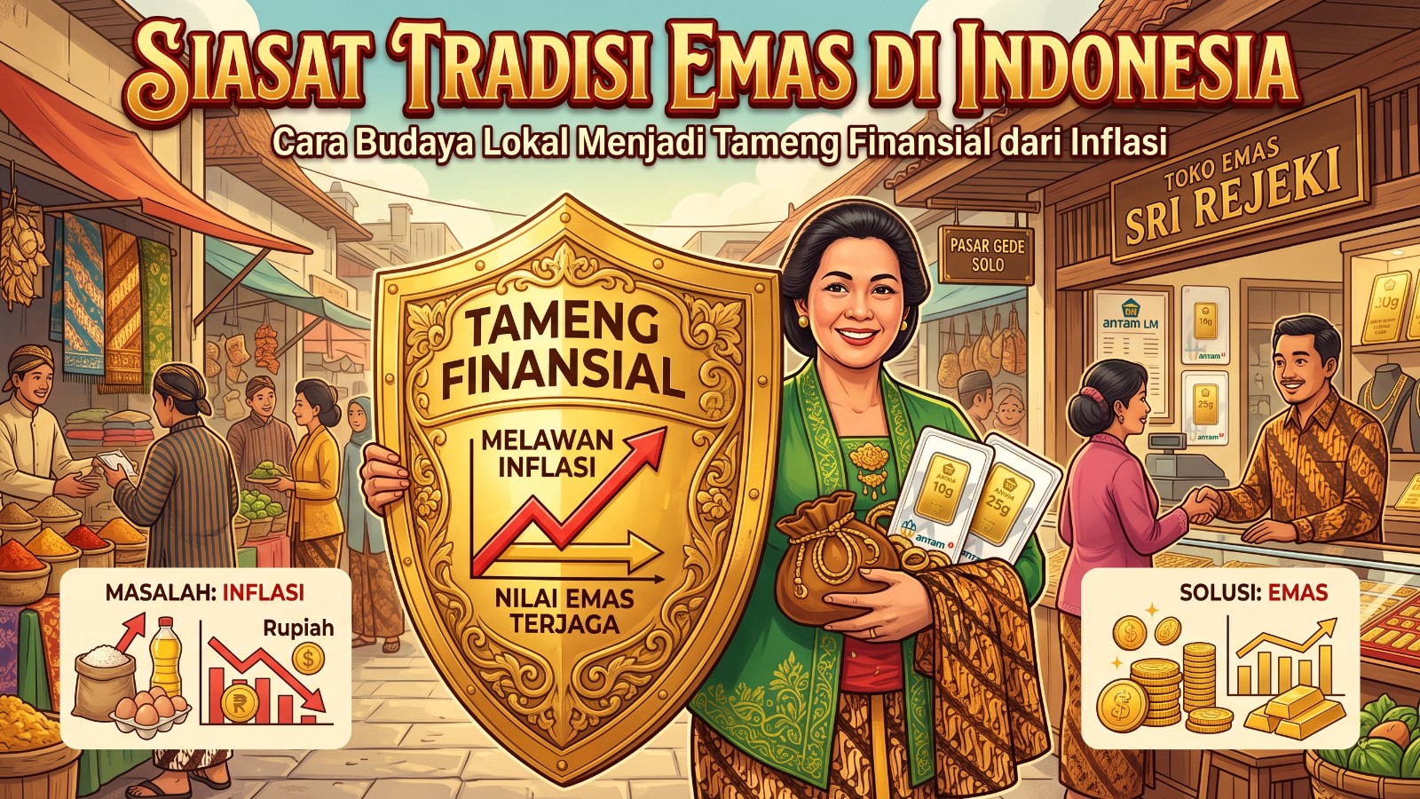 Siasat Tradisi Emas di Indonesia: Cara Budaya Lokal Menjadi Tameng Finansial dari Inflasi
